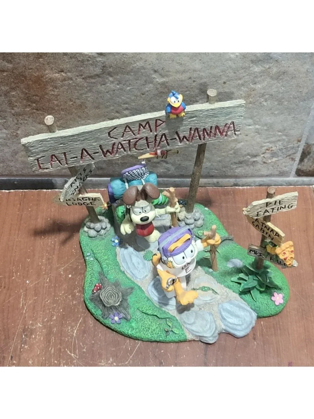 Garfield Camp Eat A Whatcha Wanna Danbury Mint Figurine 1993